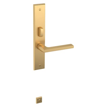 Baldwin Entry Handlesets Lifetime Satin Brass 6966.044.RENT